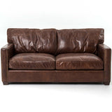 Larkin 72" Leather Sofa, Cigar-Furniture - Sofas-High Fashion Home