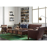 Larkin 72" Leather Sofa, Cigar-Furniture - Sofas-High Fashion Home