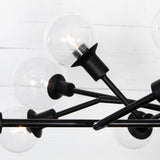 Pellman Chandelier, Flat Black-Lighting-High Fashion Home