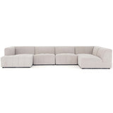 Langham Channeled 5 Piece Sectional, Napa Sandstone-Furniture - Sofas-High Fashion Home