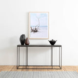 Harlow Console Table, Bluestone/Gunmetal-Furniture - Accent Tables-High Fashion Home