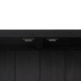 Spencer Curio Cabinet, Drifted Black-Furniture - Storage-High Fashion Home