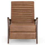 Chance Leather Recliner, Warm Taupe Dakota-Furniture - Chairs-High Fashion Home