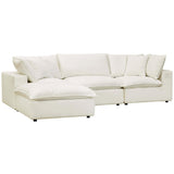 Cali 4 Piece Modular Sectional, Natural-Furniture - Sofas-High Fashion Home