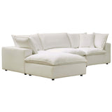 Cali 4 Piece Modular Sectional, Natural-Furniture - Sofas-High Fashion Home