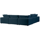 Cali 4 Piece Modular Sectional, Navy-Furniture - Sofas-High Fashion Home