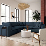 Cali Modular L-Sectional, Navy-Furniture - Sofas-High Fashion Home