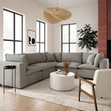 Cali Modular L-Sectional, Slate-Furniture - Chairs-High Fashion Home