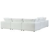 Cali Modular Large Chaise Sectional, Pearl-Furniture - Sofas-High Fashion Home