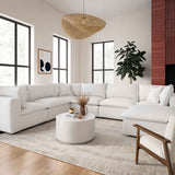 Cali Modular Large Chaise Sectional, Pearl-Furniture - Sofas-High Fashion Home