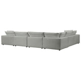 Cali Modular Large Chaise Sectional, Slate-Furniture - Sofas-High Fashion Home