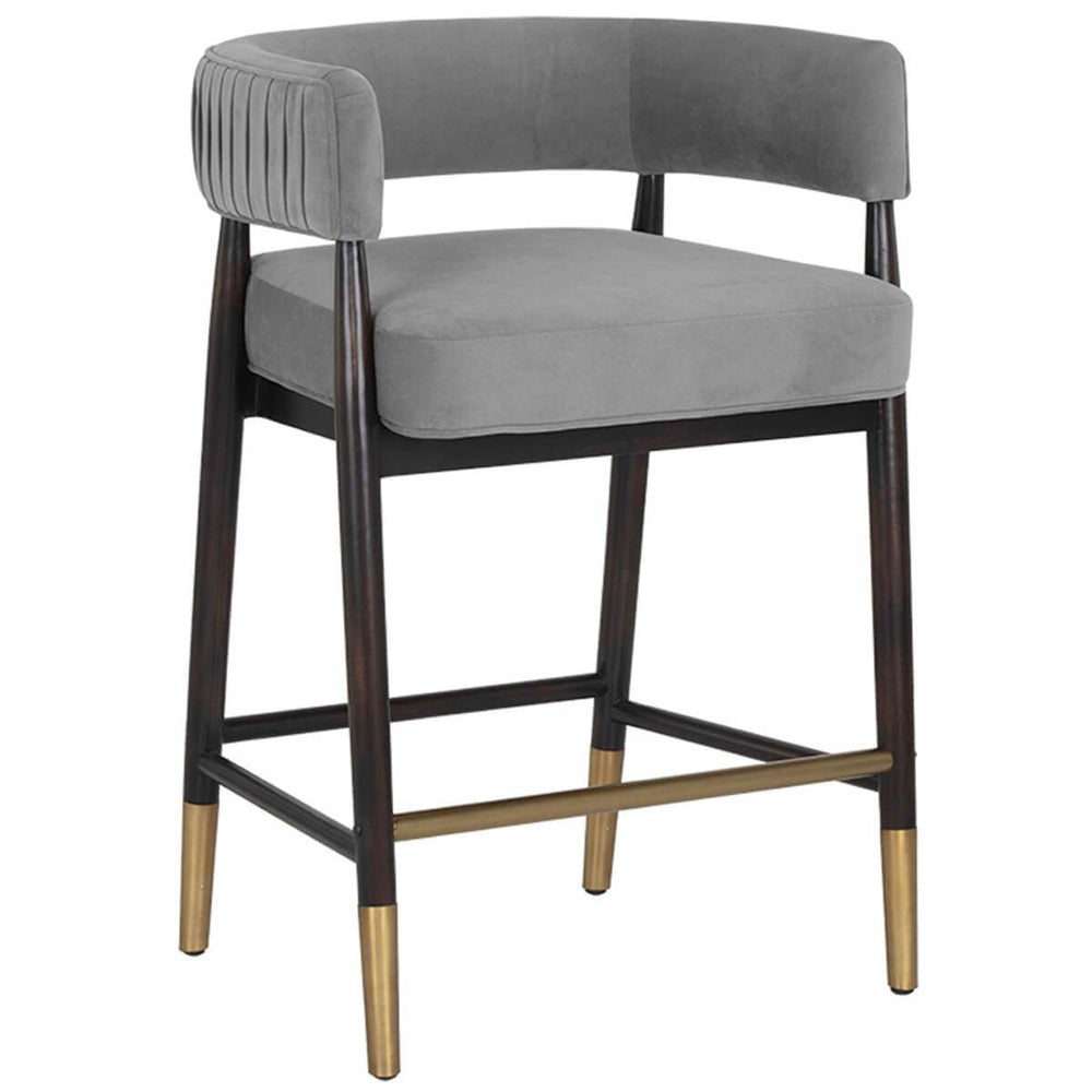 Callem Counter Stool, Antonio Charcoal-Furniture - Dining-High Fashion Home