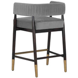 Callem Counter Stool, Antonio Charcoal-Furniture - Dining-High Fashion Home