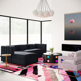 Callie Sectional LAF, Black-Furniture - Sofas-High Fashion Home