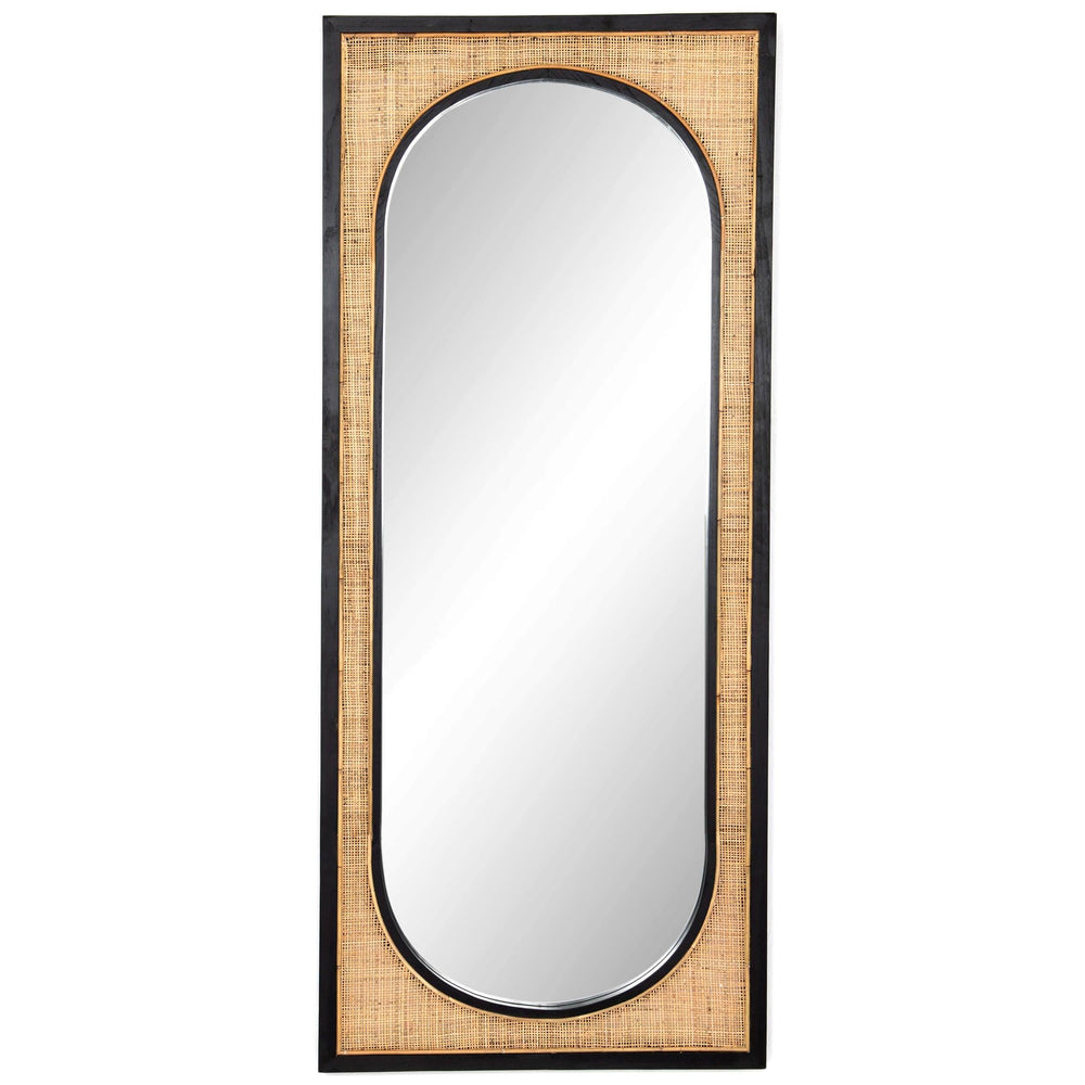 Candon Floor Mirror, Black Ebony