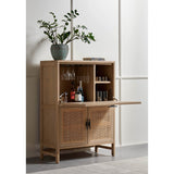 Caprice Bar Cabinet, Natural-Furniture - Storage-High Fashion Home