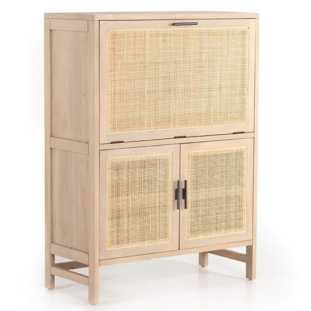 Caprice Bar Cabinet, Natural-Furniture - Storage-High Fashion Home