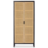 Caprice Tall Cabinet, Black Wash Mango