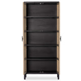 Caprice Tall Cabinet, Black Wash Mango