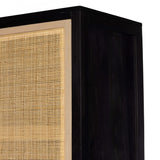 Caprice Tall Cabinet, Black Wash Mango