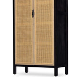 Caprice Tall Cabinet, Black Wash Mango