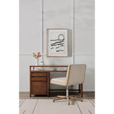 Carla Desk Chair, Smoked Grey-Furniture - Office-High Fashion Home