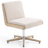 Carla Desk Chair, Smoked Grey-Furniture - Office-High Fashion Home