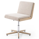 Carla Desk Chair, Smoked Grey-Furniture - Office-High Fashion Home