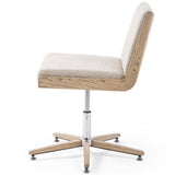 Carla Desk Chair, Smoked Grey-Furniture - Office-High Fashion Home