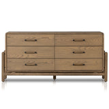 Caroline 6 Drawer Dresser, Smoked Oak