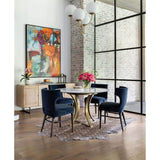 Carrie 4 Light Chandelier, Aged Brass - Lighting - High Fashion Home