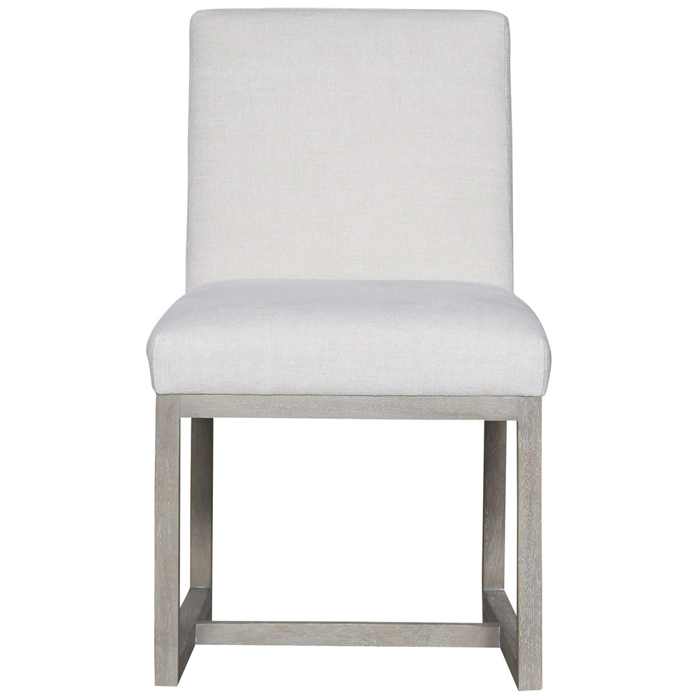 Carter Side Chair, Washed Belgian Linen/Flint Base, Set of 2