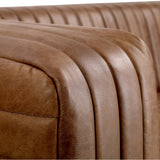 Castle Leather Sofa, Light Brown