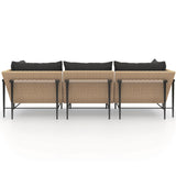 Cavan 3 Piece Outdoor Sofa, Charcoal