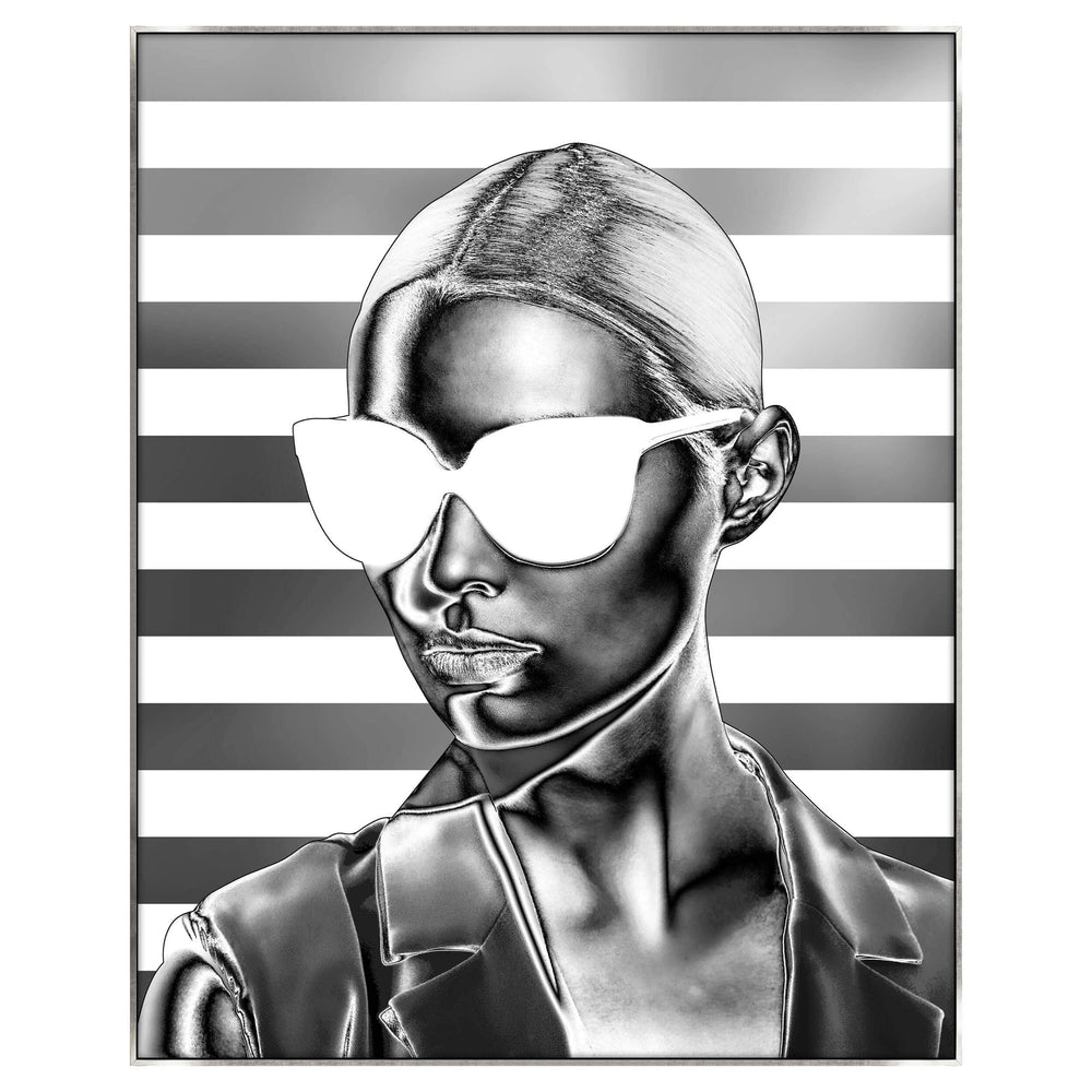 Chrome Girl Framed - Accessories Artwork - High Fashion Home