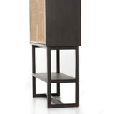 Clarita Cabinet, Black-Furniture - Storage-High Fashion Home