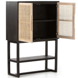 Clarita Cabinet, Black-Furniture - Storage-High Fashion Home