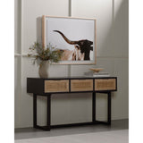 Clarita Console Table, Black-Furniture - Accent Tables-High Fashion Home