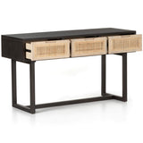 Clarita Console Table, Black-Furniture - Accent Tables-High Fashion Home