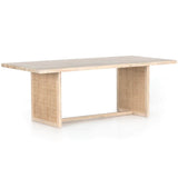 Clarita Dining Table, White Wash-Furniture - Dining-High Fashion Home