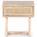 Clarita End Table, White Wash-Furniture - Accent Tables-High Fashion Home