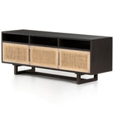 Clarita Media Console, Black-Furniture - Accent Tables-High Fashion Home