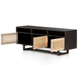 Clarita Media Console, Black-Furniture - Accent Tables-High Fashion Home