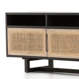 Clarita Media Console, Black-Furniture - Accent Tables-High Fashion Home