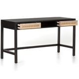 Clarita Modular Desk, Black-Furniture - Office-High Fashion Home