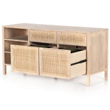 Clarita Modular Filing Credenza, White Wash-Furniture - Office-High Fashion Home