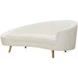 Cleopatra Sofa, Cream-Furniture - Sofas-High Fashion Home