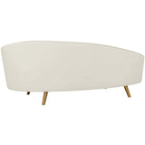 Cleopatra Sofa, Cream-Furniture - Sofas-High Fashion Home