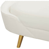 Cleopatra Sofa, Cream-Furniture - Sofas-High Fashion Home