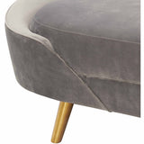 Cleopatra Sofa, Grey-Furniture - Sofas-High Fashion Home